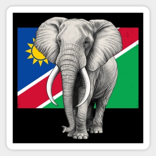 Elephant Flag of Namibia Magnet